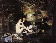 Edouard Manet Grass lunch oil on canvas